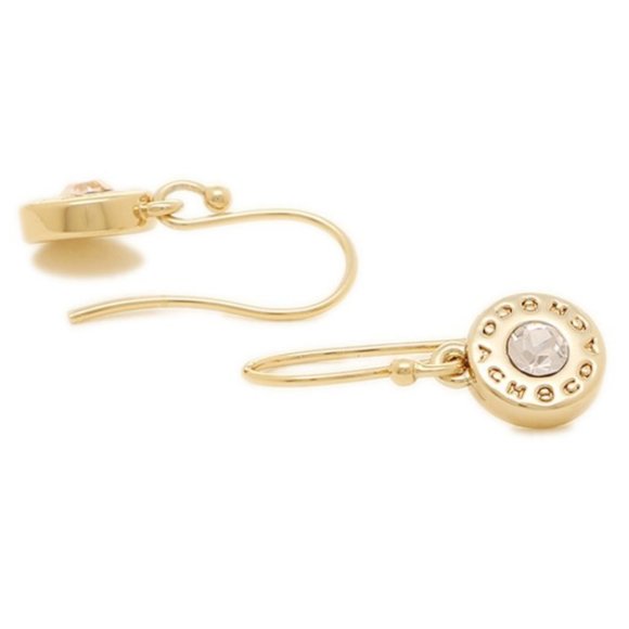 Coach Open Circle Stone Earring On Wire - Picture 6 of 8